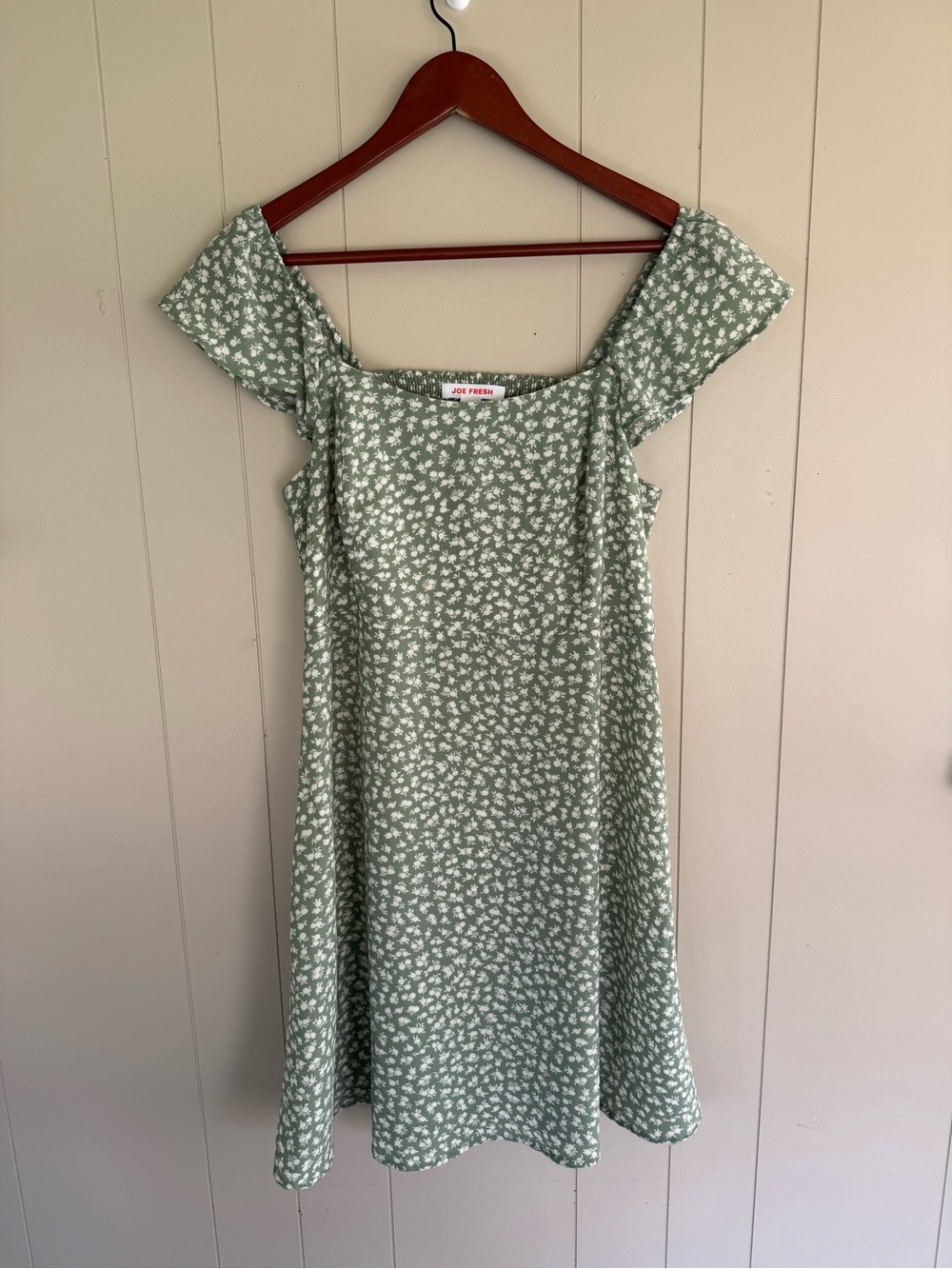 Joe Fresh Sage Green Floral Dress